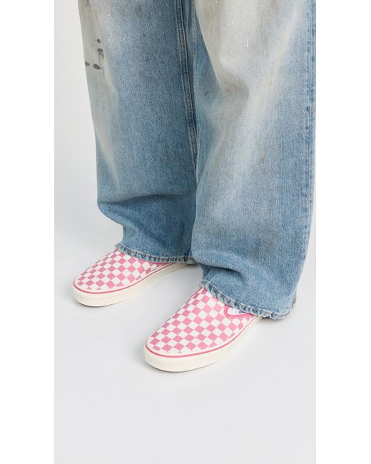 Vans Pink Classic Slip-on Sneakers