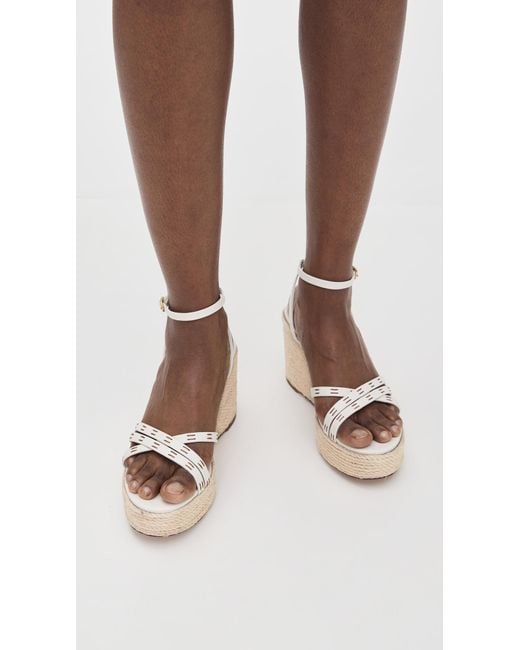 Veronica Beard White Philene Espadrilles