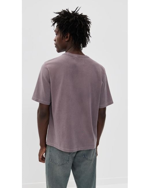 Corridor NYC Purple Garment Dyed Tee for men