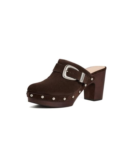 Veronica Beard Brown Larken Clogs