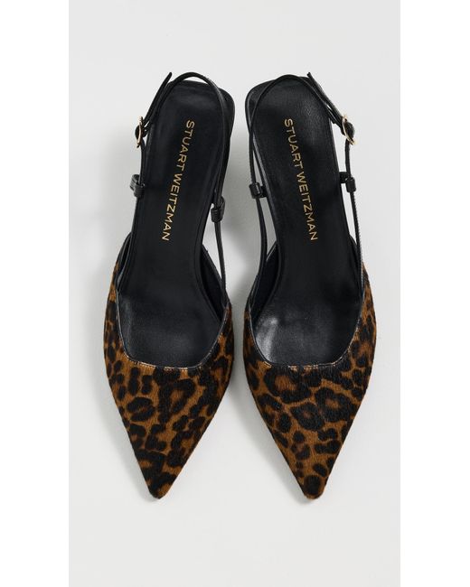 Stuart Weitzman Black Vinnie Slingback Heels 50Mm