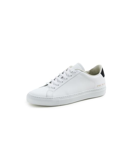 Common Projects White Retro Classic Sneakers