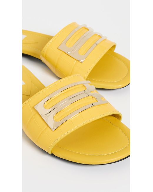 Victoria Beckham Yellow Slides
