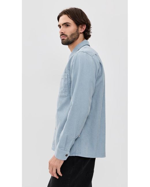 Rhythm Blue Corduroy Shirt for men