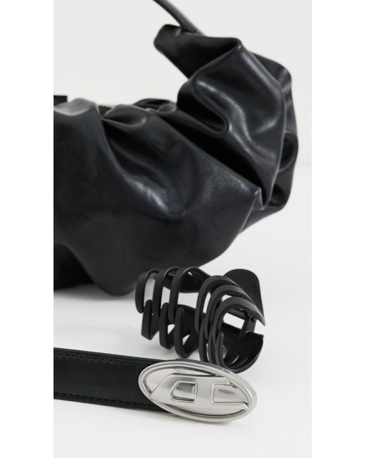 DIESEL Black Grab-D Hobo Bag