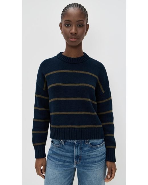 Jenni Kayne Blue Chloe Crewneck Sweater