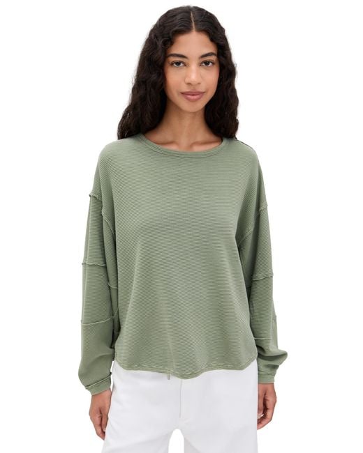 Free People Green Total Eclipse Tee