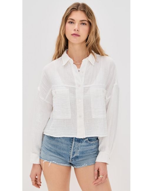 9seed White Formentera Top