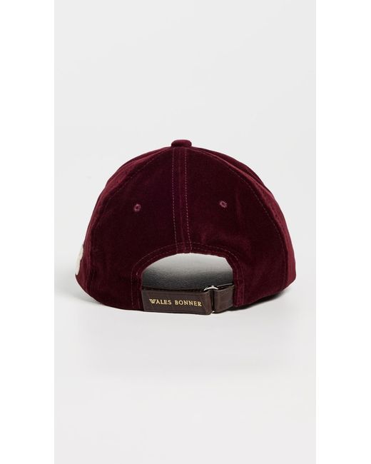 Wales Bonner Red Corduroy Cap for men