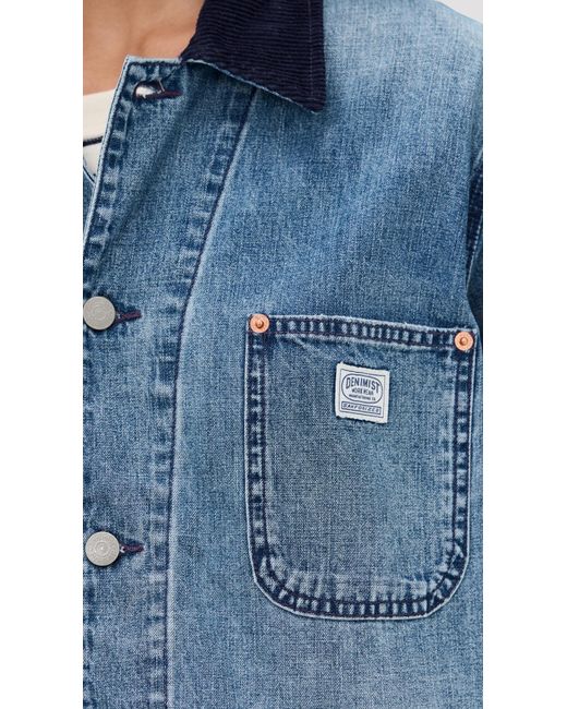 Denimist Blue Cropped Chore Jacket
