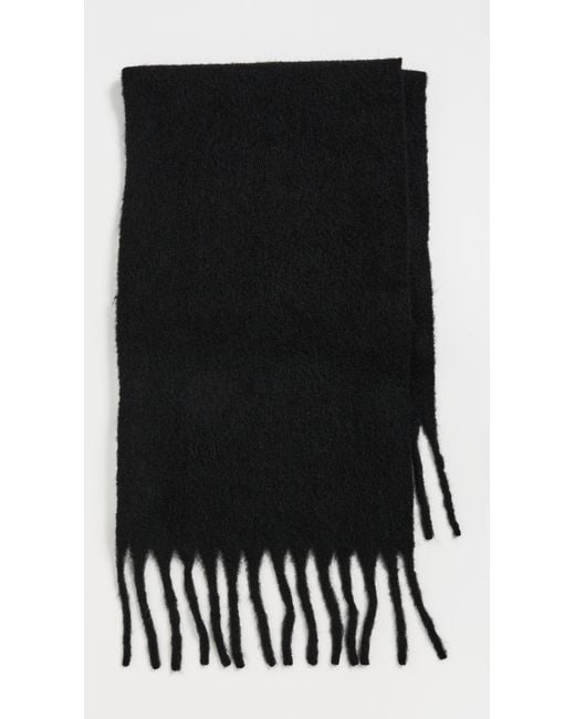 Hat Attack Black Cozy Solid Scarf