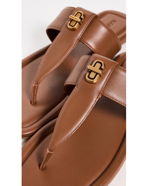 Marc Jacobs Brown Leather Slides