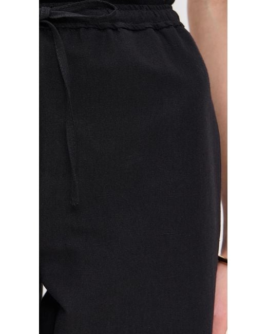 ALIGNE Black Darla Linen Trousers