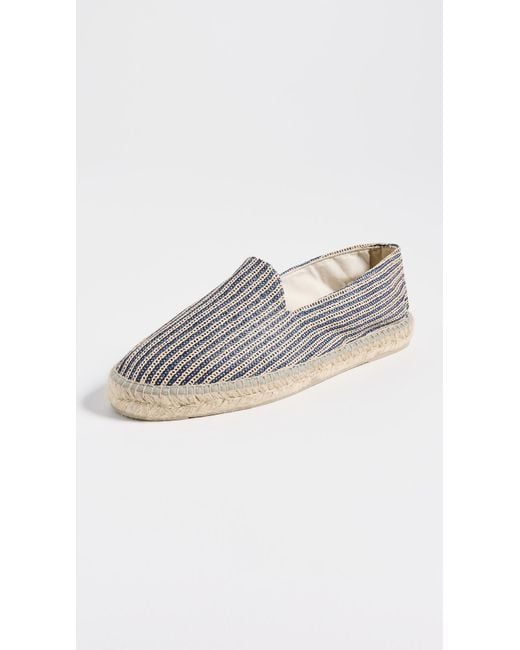 Manebí Multicolor Raffia Stripe Classic Espadrilles for men