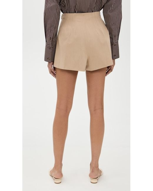 Staud Natural Magpie Shorts