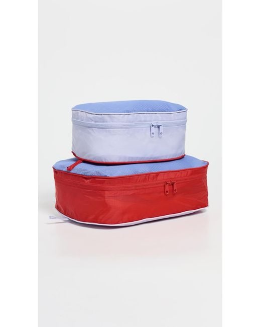 Baggu Red Packing Cube Set
