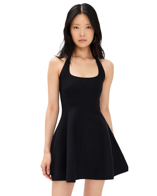 Fleur du Mal Black Sofia Flared Dress