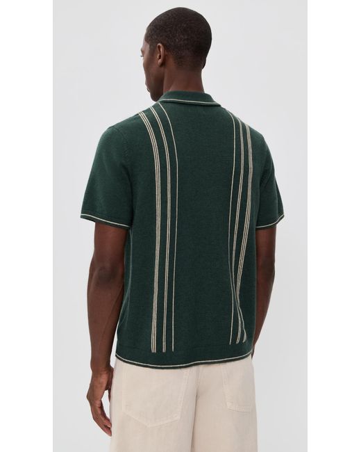 Marine Layer Green Barry Sweater Button Down for men