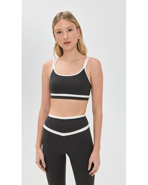 Splits59 Black Eva Rigor Double Strap Bra