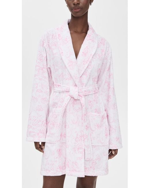 LoveShackFancy Pink Indie Robe Cupid's
