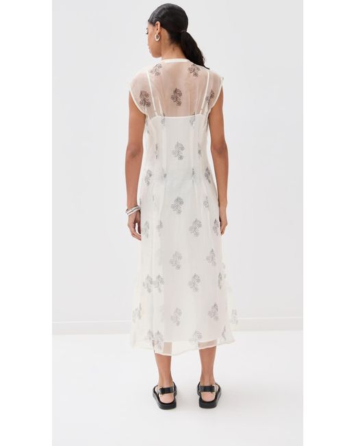 Alix Of Bohemia White Gigi Lunar Flower Dress