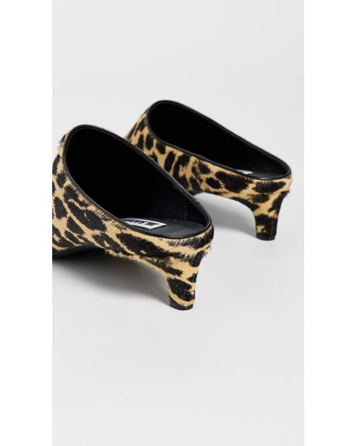 Jil Sander Black Heeled Mules