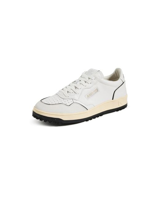 Autry Leather Golf Low Sneakers in White for Men | Lyst