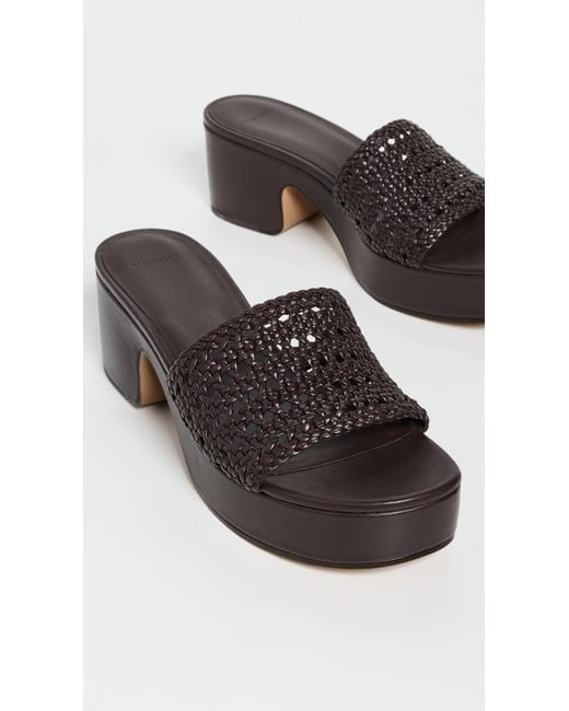 Vince Brown Margo Woven Sandals