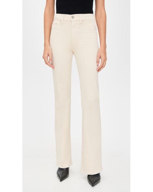 DL1961 White Bridget Bootcut High Rise Instasculpt Jeans
