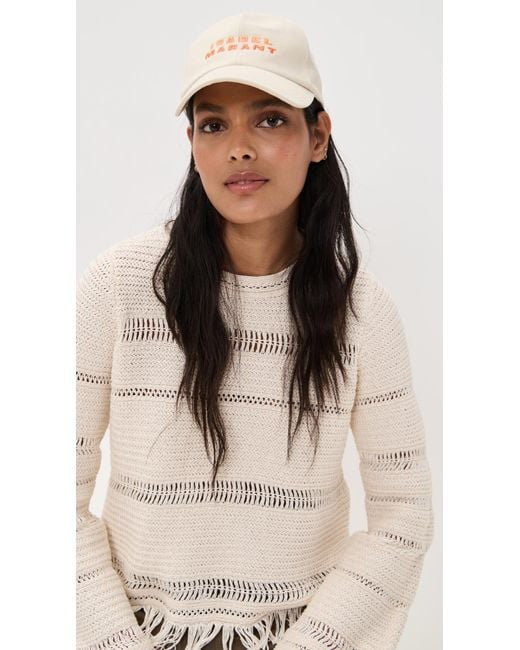 Isabel Marant White Tyron Cap