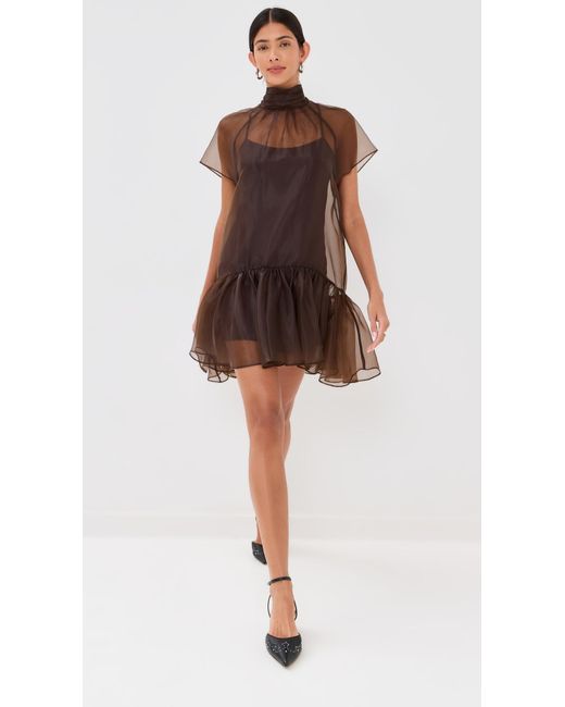 Jonathan Simkhai Black Beaux Tiered Mini Dress