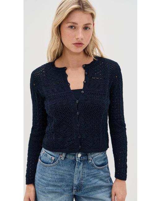 Ba&sh Blue X Suzie Kondi Gilet Sidali Cardigan