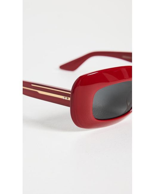 Oliver Peoples Red Oliver Peoples X Khaite 1966C Rectangular Sunglasses