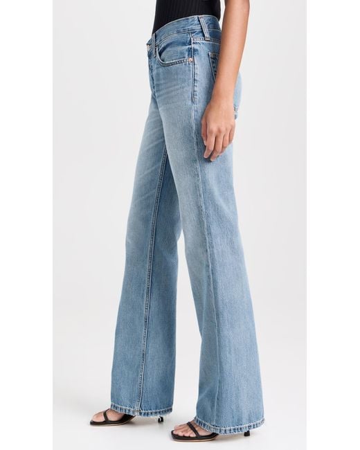 Re/done Blue Loose Boot Jeans