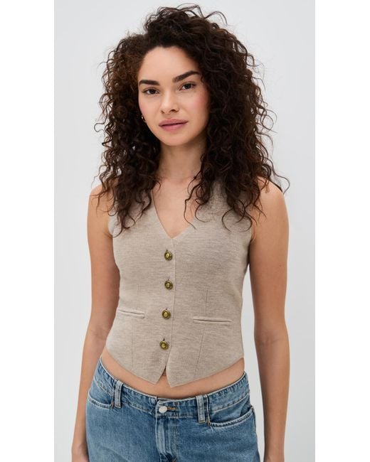 Rag & Bone Blue Ella Vest