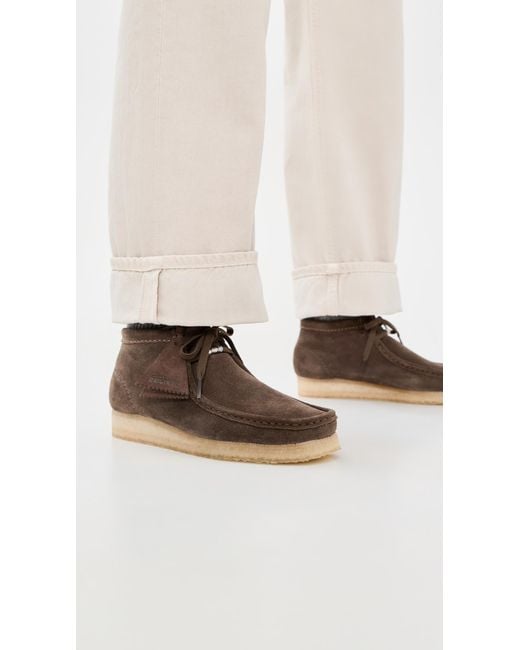 Clarks White Wallabee Boots