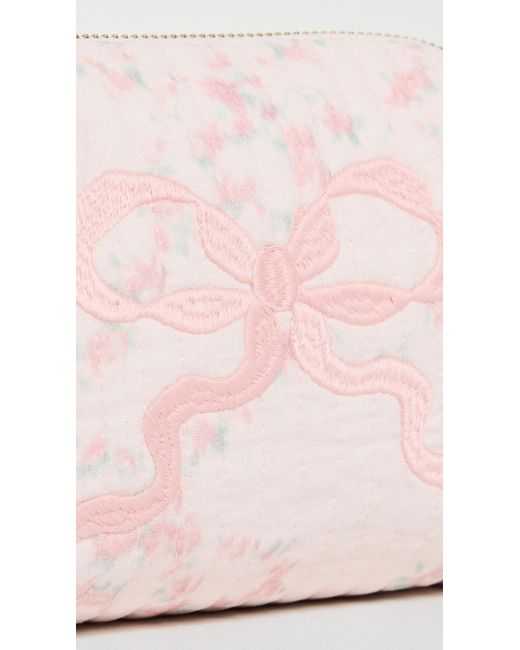 LoveShackFancy Pink Mini Octavia Cosmetic Case