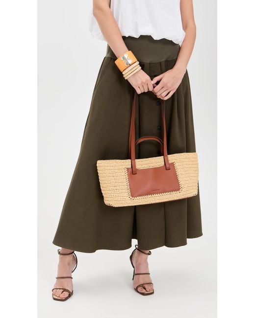 Ulla Johnson Black Lali Raffia Tote