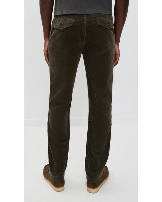 Taylor Stitch Black The Corduroy Carnegie Pants for men
