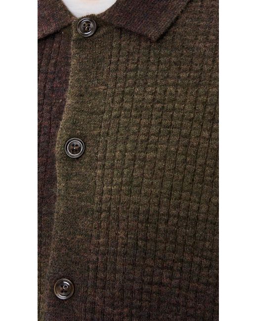 NN07 Black Thor Full Button Cardigan for men