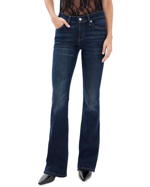 Re/done Blue Micro Bootcut Jeans