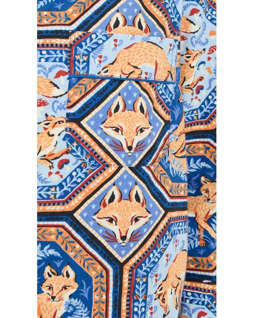 Printfresh Blue Long Pajama Set