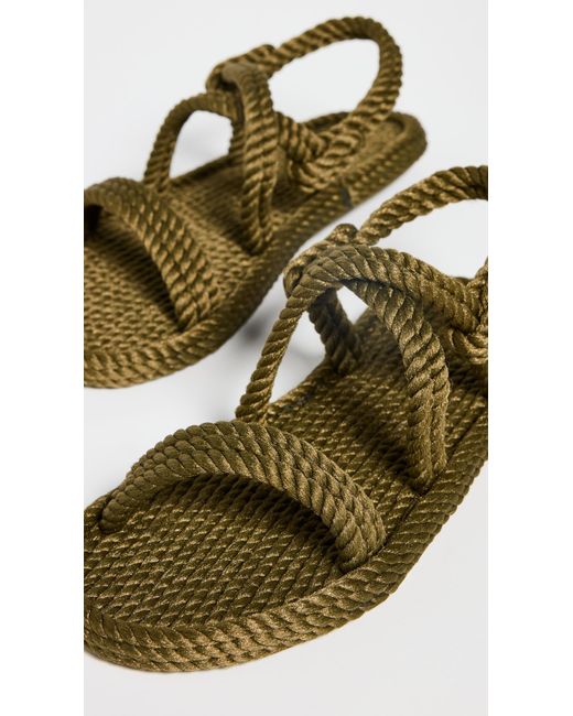 Bohonomad Green Bahamas Rope Sandals