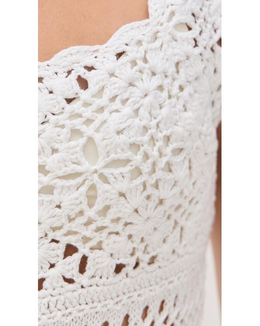 Frankie's Bikinis White Eloise Crochet Dress Angel's Meadow