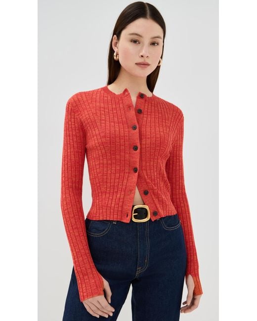 ALIGNE Red Michelle Cardigan