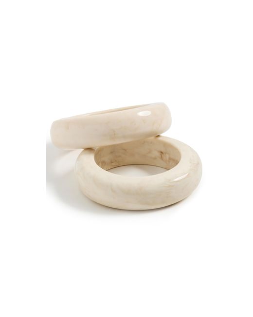 Shashi White Bangle Set
