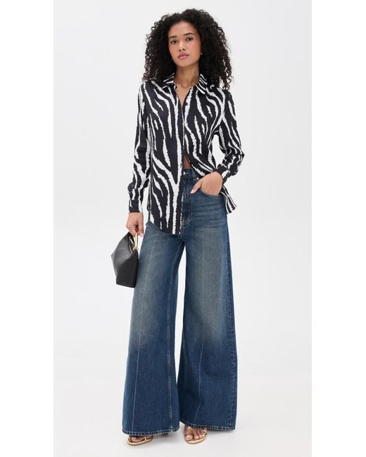 BruceGlen Black Button Up Blouse