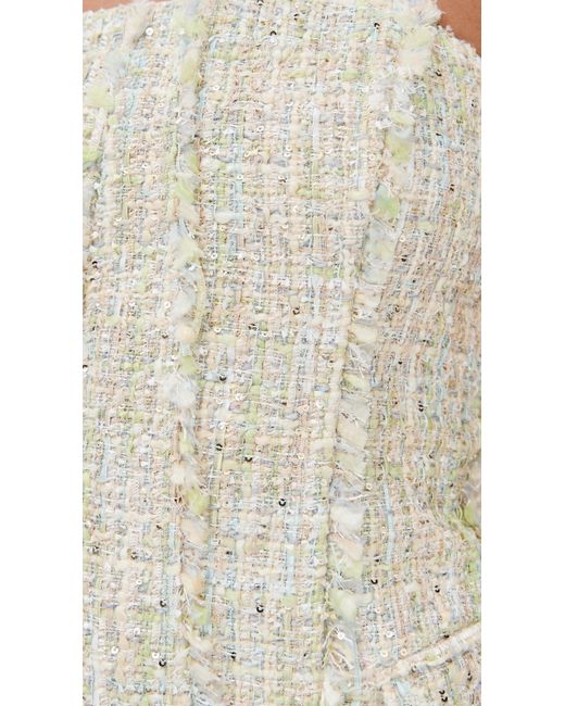 Line & Dot Multicolor Clover Strapless Top