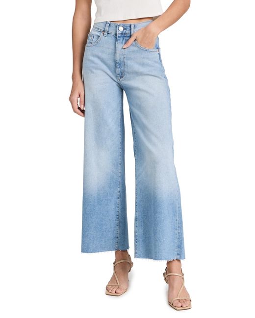 DL1961 Blue Hepburn Wide Leg: High Rise Vintage Jeans