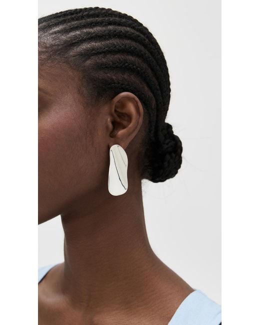 Agmes White Max Earrings